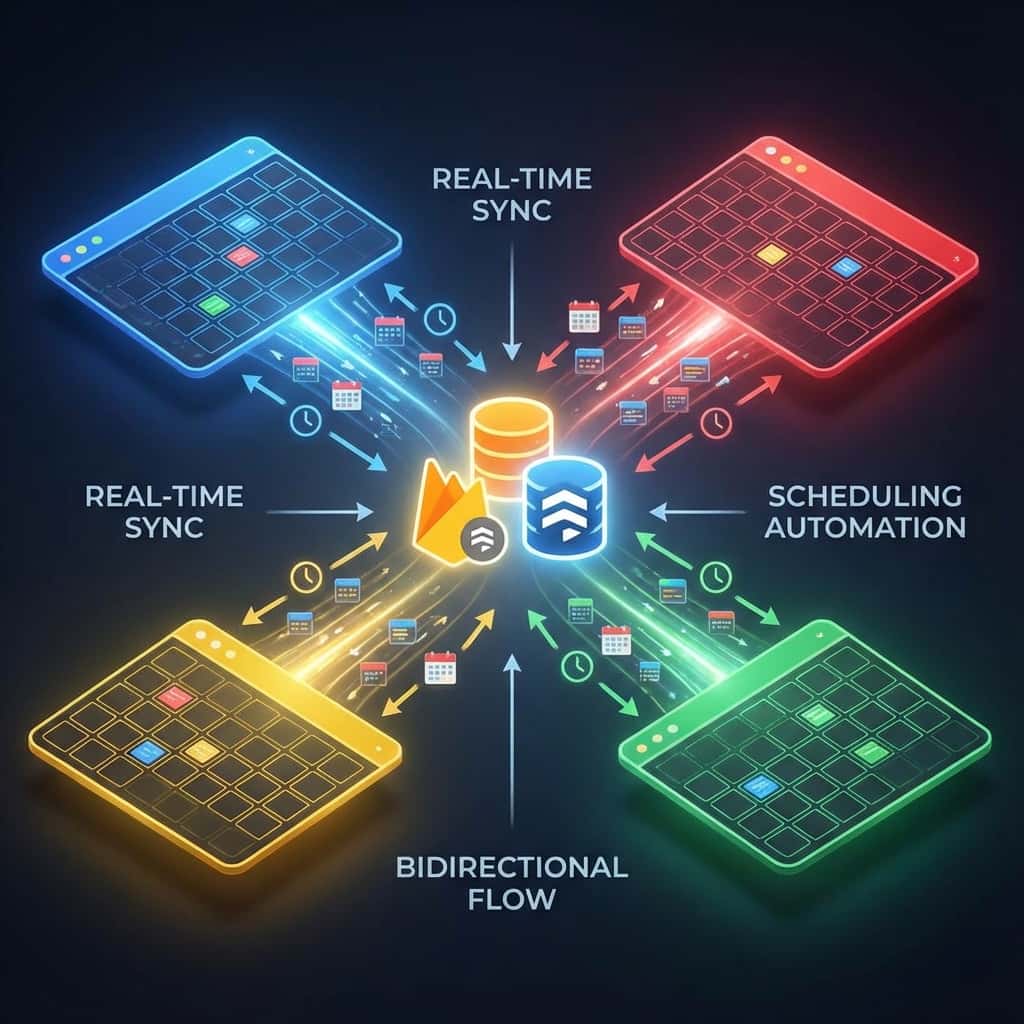 Firas Jday's Calendar Sync: Multi-Platform Event Synchronization Engine project featuring Integration & Automation development